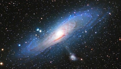 The beauty of the deep universe, stars shining brightly, the mystery of the Triangulum Galaxy.