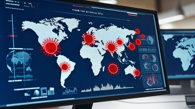 Interactive Visualization of Global Pandemic Spread - Powered by Adobe