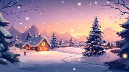 Fototapeta premium A winter charity auction where people bid on handmade goods and services, with all proceeds going to support mental health initiatives for the community during the cold months.