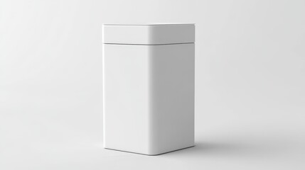 Dispenser Box. White Blank Cardboard Box Mockup for Design Presentation on Isolated Background