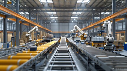 Automated Warehouse with Robotic Arms