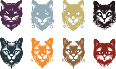 Cat Face Icon Design