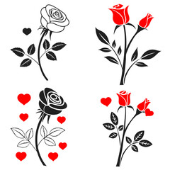 floral background with roses