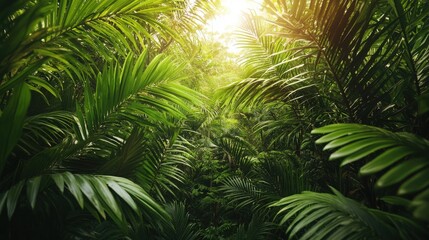 Exploring lush jungle ecosystem tropical rainforest nature photography verdant environment upward view environmental considerations