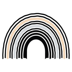 Obraz premium a simple illustration of a rainbow.