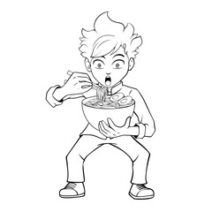 Spicy Noodle Cartoon Character Vector Design – A fun and fiery mascot perfect for food and beverage branding, culinary promotions, restaurant advertising, or menu designs.