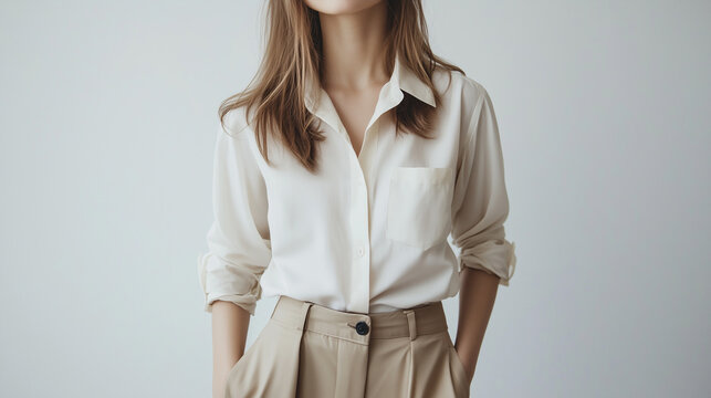 Casual and elegant business attire for office dress code