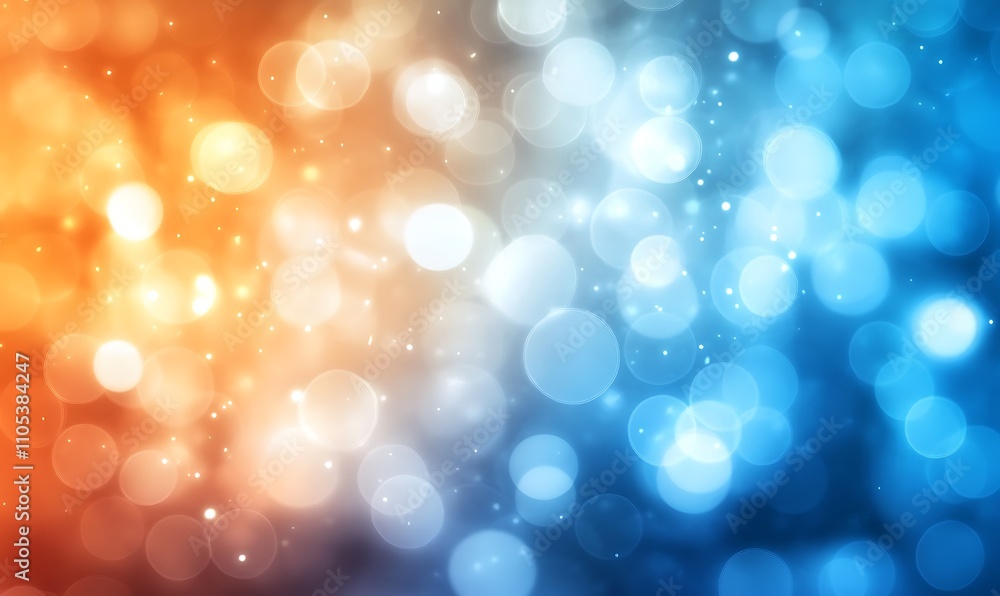 Poster abstract background with bokeh, generative ai