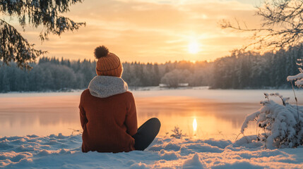 A winter mental wellness workshop where individuals come together to learn self-care strategies and mindfulness techniques to cope with the stress and isolation that can come with the season.