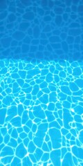 Obraz premium Crystal clear water in a sparkling swimming pool with tiled floor, serene
