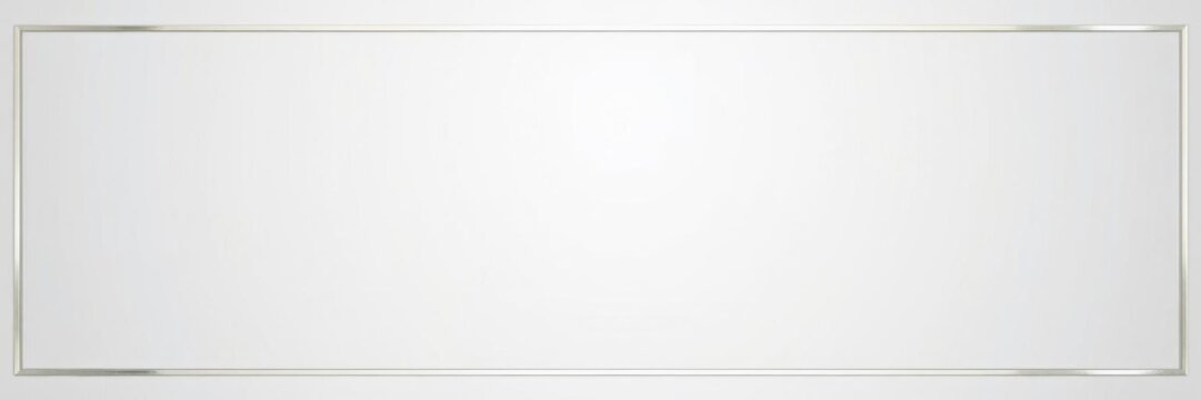 An elegant and minimalist silver border with ample space in the middle for text or images, elegant, border