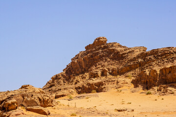 Fototapeta premium Jordan, Wadi Rum desert or 