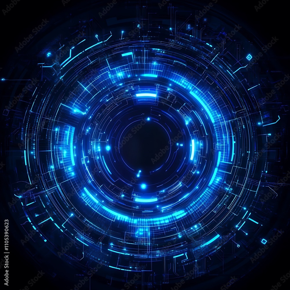 Poster advanced futuristic technology background highlighting glowing digital patterns photos