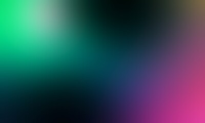 Abstract blurred background image of green, blue, purple colors gradient used as an illustration. Designing posters or advertisements.