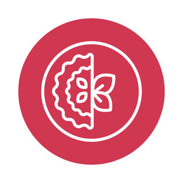 recommend clip art: Omelet  Vector Circle Outline Icon. Eps 10 File