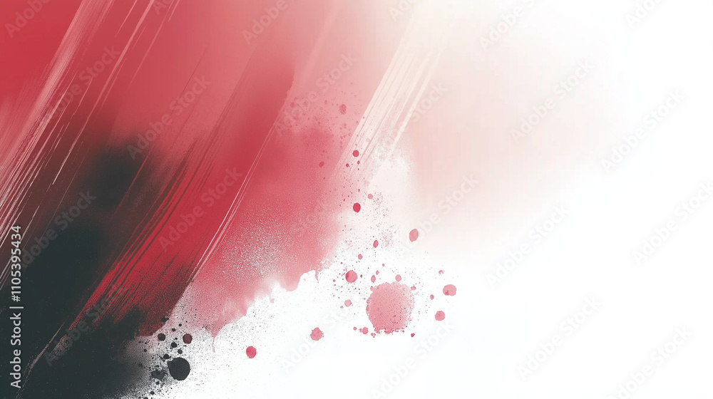 Poster abstract background with ink elements