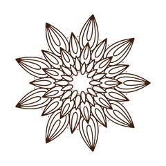 Simple Mandala Flower Designs in Mehndi Style, Ornamental Floral Vectors for Coloring Pages, Luxury Mandala Patterns. Abstract Oriental Henna Tattoo Style Vectors for Design Projects.