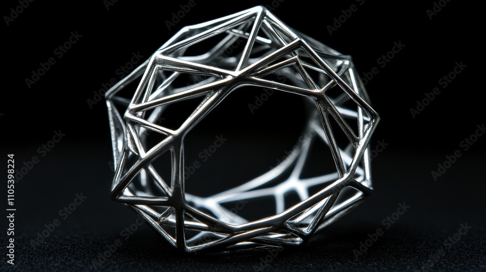 Poster abstract polygonal space low poly lifebuoy with connecting dots and lines. wireframe business busine
