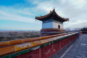 Tibetan architecture in Dvipa of Summer Palace in Beijing.