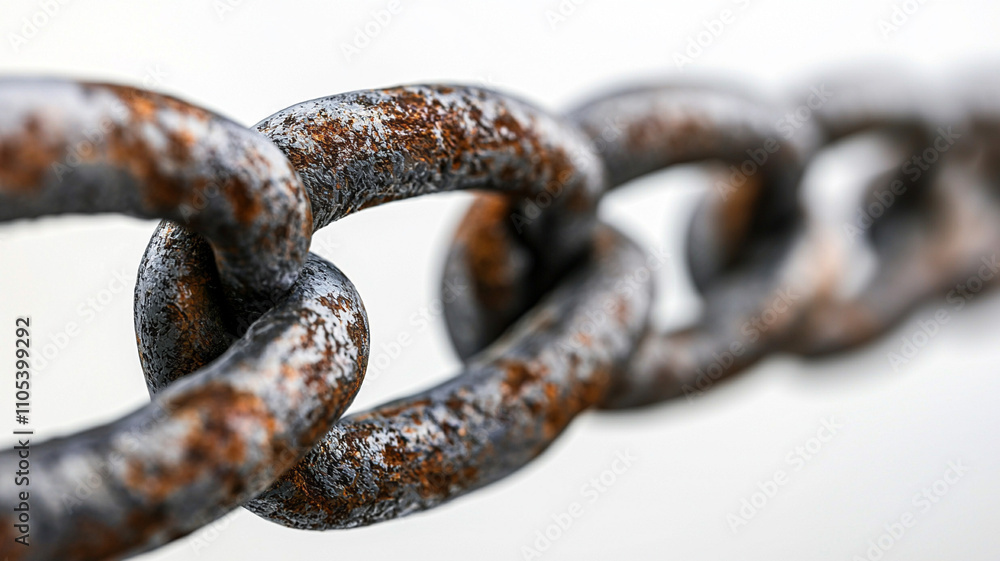 Poster industrial chain link close-up abstract photography urban environment macro viewpoint concept of str