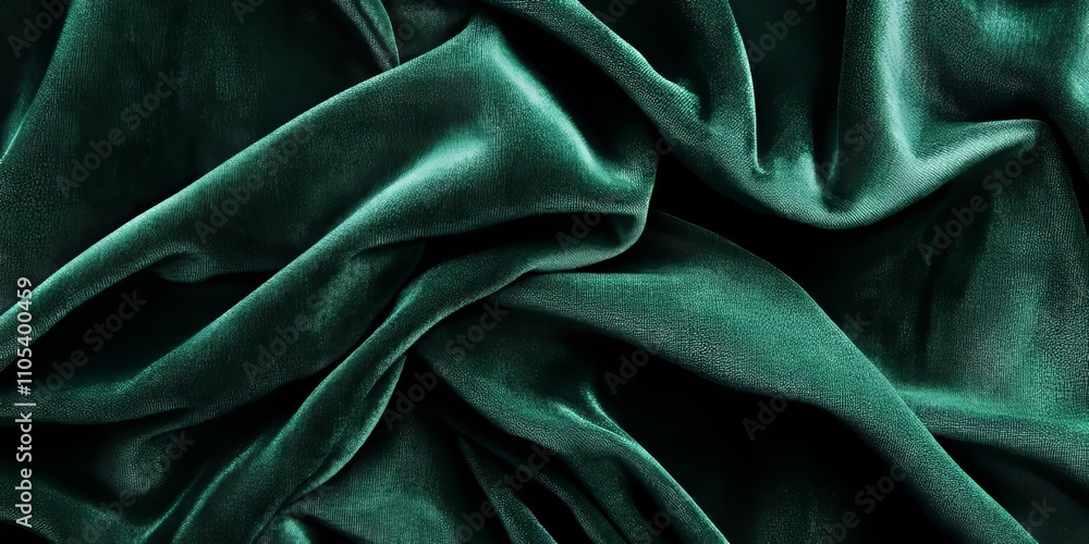 Poster soft and smooth green velvet fabric texture serves as an elegant background. this green fabric backg