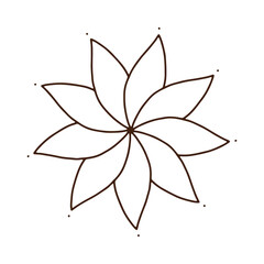 Simple Mandala Flower Designs in Mehndi Style, Ornamental Floral Vectors for Coloring Pages, Luxury Mandala Patterns. Abstract Oriental Henna Tattoo Style Vectors for Design Projects.