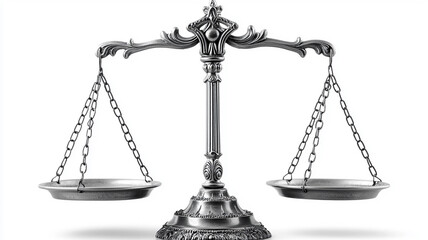 Balancing justice legal scales symbolizing fairness and equity in society contemporary setting art concept high angle view ai generate impact