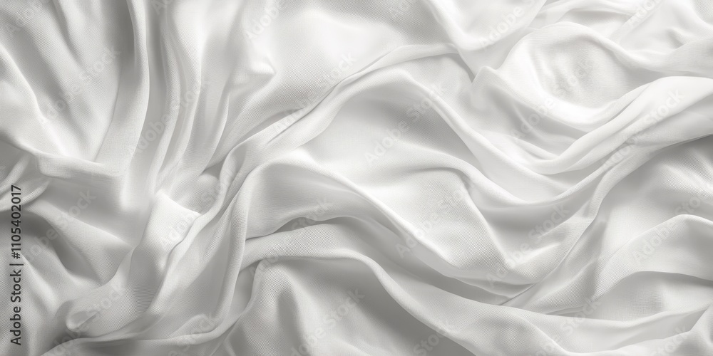 Leinwandbilder wrinkled white cloth background featuring an abstract design creates a unique texture. this abstract