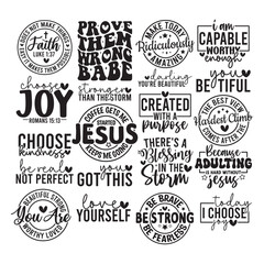 Obraz premium 20 Inspirational SVG Design Bundle