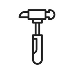 Hammer Icon vector image. Suitable for use on web apps, mobile apps, and print media