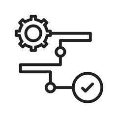 Process Icon vector image. Suitable for use on web apps, mobile apps, and print media