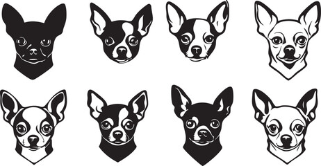 Adorable Chihuahua Silhouette Design