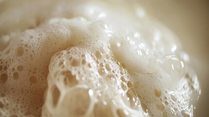 Obraz premium Close-Up of Hair Being Washed with Aromatic Foam