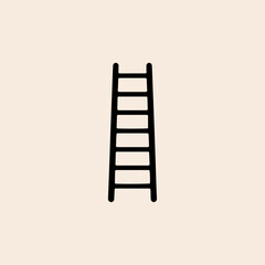 step ladder icon, ladder icon in trendy flat style vector design
