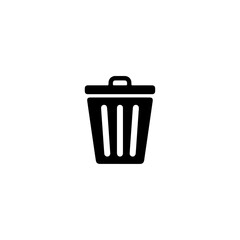 trash icon in trendy flat design vector design 01