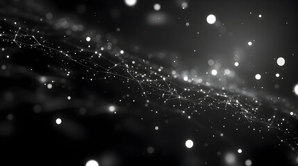 Obraz premium Abstract 3D Background: Network of Light