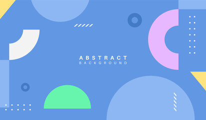 Abstract colorful shapes background vector design