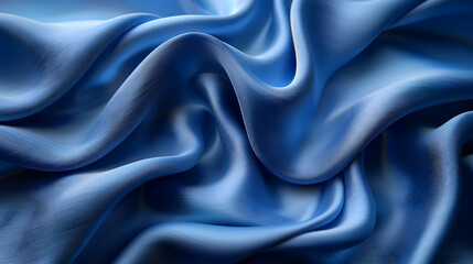 Fototapeta premium Abstract Blue Fabric Background