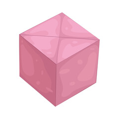 Illustration of origami cube 