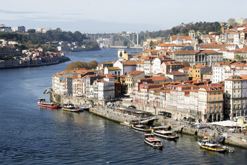 Buildings in downtown Porto in Portugal