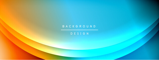 Bright rainbow style color gradient with curve round shape line background. Vector Illustration For Wallpaper, Banner, Illustration, landing page