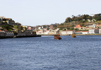 Buildings in downtown Porto in Portugal