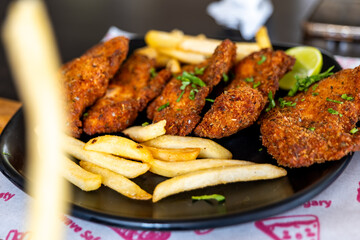 Crispy Chicken and Fries