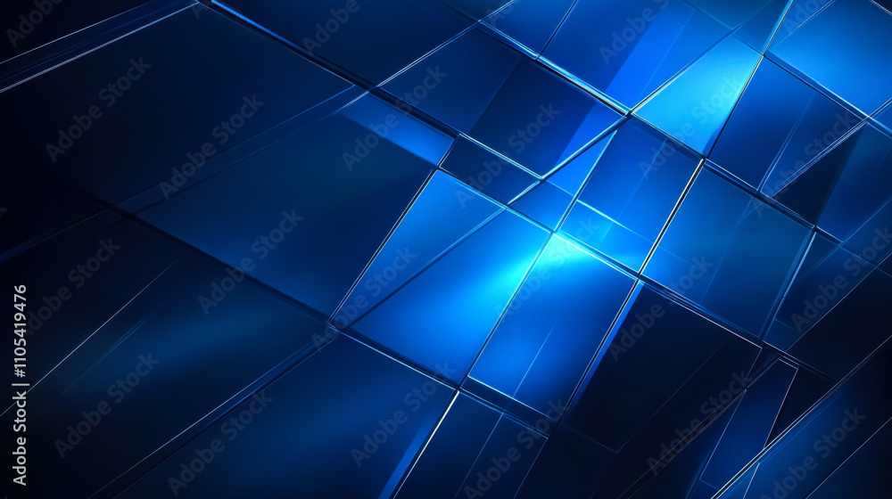 Poster abstract blue geometric shapes create a dynamic visual effect suitable for modern technology backgro