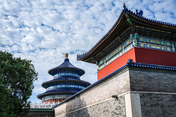 Temple of Heaven (Tiantan temple) in Beijing , China - a UNESCO World Heritage site 
