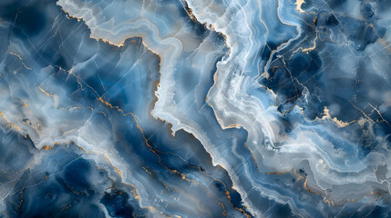 Fototapeta premium Abstract Blue and Gold Marble Background