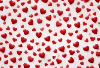 Red lipstick heart set Hearts drawn with red lipstick isolated on transparent white background