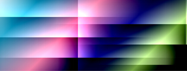 Obraz premium Dynamic shadow lines with gradient colors geometric background