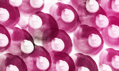 pink  and     white   circle    watercolor  color   paint background