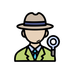 Detective Vector Icon Sign Icon Vector Illustration For Personal And Commercial Use... Clean Look Trendy Icon...